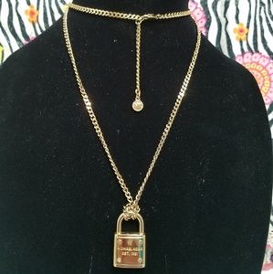 Michael Kors "Lock" long necklace